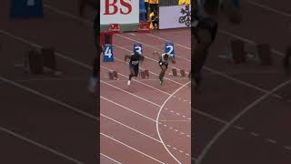 Trayvon Bromell vs Yohan Blake  100m Sprint Battle Zurich 2022 TrayvonBromell YohanBlake [upl. by Aknayirp569]