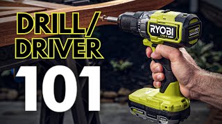 How to Use a DrillDriver  RYOBI Tools 101 [upl. by Castara200]