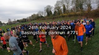 Basingstoke parkrun 771  February 24th 2024 fast [upl. by Gambell]