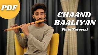 Chaand Baaliyan  Flute Tutorial  Prathmesh Pophale [upl. by Tuttle857]