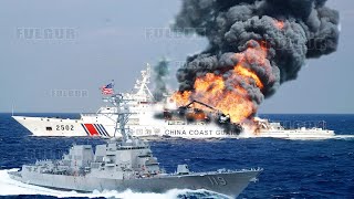 Tension US Sends Warships to help Philippines after China ships in around Scarborough Shoal in SCS [upl. by Ethe]