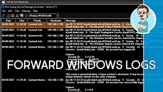 Kiwi Syslog Server  Configure Event Log Forwarder for Windows [upl. by Anailuig153]