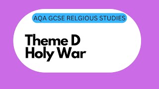 GCSE RS Theme D5 Holy War [upl. by Nicks]