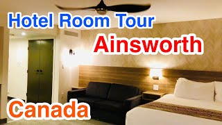 Travel Vancouver Hotel Room Tour  Ainsworth Hot Springs Resort BC Canada Aug 2022 [upl. by Nnaerb62]