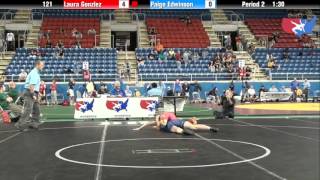 Fargo 2012 121 Round 1 Laura Gonzlez California vs Paige Edwinson Texas [upl. by Nivek]