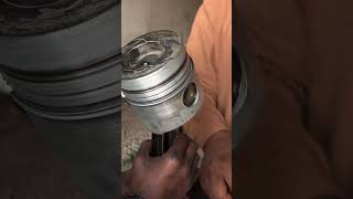 Mechanic Engine Rebuild Pistons fittingengine technology mechanical shorts youtubeshorts truck [upl. by Jennilee]