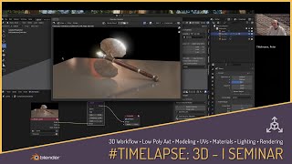 TIMELAPSE Blender 3D Workflow  Low Poly Axt [upl. by Raseda]