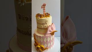 First birthday cake for girl pink cake cake oneyearold birthdaycake pink 1yearold shorts [upl. by Bamby216]