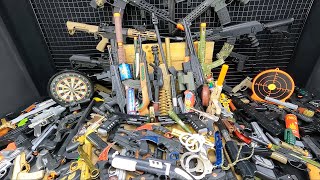 ALL MY DANGEROUS WEAPONS  Rifles amp Guns Room  Airsoft Guns  BB Co2 Guns M14 Gatling Equipment [upl. by Dougald]