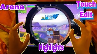 Fortnite Mobile Arena Champions Handcam Highlights 3 iPad Pro 120 FPS Fortnite Season 3 Chapter 2 [upl. by Orfurd656]