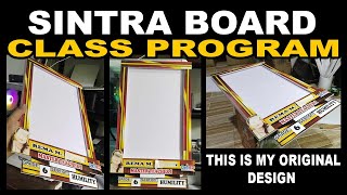 Class Program holder  Frame made of sintra board [upl. by Anorahs]