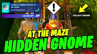 How to EASILY Collect a Hidden Gnome at the maze  Fortnite OG Quest [upl. by Amikahs289]