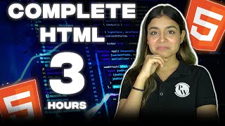 Learn Complete HTML In One Shot  Beginner To Pro  Full Stack Web Developer Course 202324 [upl. by Aihtibat]