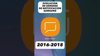 EVOLUCIÓN DE SONIDOS DE NOTIFICACIÓN SAMSUNG 💙🔔 [upl. by Ainwat]