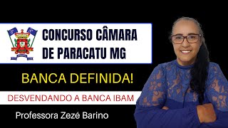 Concurso Câmara de Paracatu MG Português IBAM  Professora Zezé Barino [upl. by Iras]