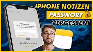 iPhone Notizen Passwort vergessen 🤔 Und neues Passwort erstellen 🔐 [upl. by Assirahs153]