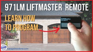 971LM Liftmaster Security Remote Programming  Garage Door Opener Compatibility and Programming [upl. by Oirelav]