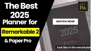 The Best 2025 Digital Planner for Remarkable 2 and Remarkable Paper Pro [upl. by Angelle]