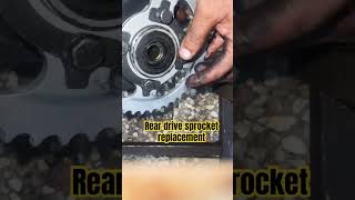 Motorcycle Rear drive sprocket replacementIshfaqmotor ytshortsshortsmechanicviralshorts [upl. by Nassir]