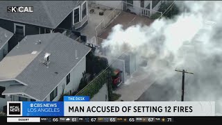 Arson suspect accused of setting 12 fires throughout Los Angeles [upl. by Arreik]