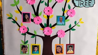 3D Family Tree3D family treeFamily Tree School ProjectFamily Tree modelHow to draw Family Tree [upl. by Nyladnarb]