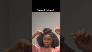 Natural Hairstyle on Type 4 Hair 4bhair 4c 4bnaturalhair [upl. by Ahsap]