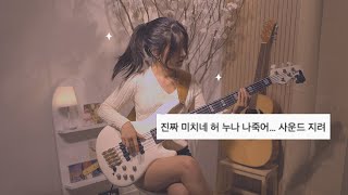 모든 사람들이 베이스에 빠질 때까지  ´∇｀ ♥ silk sonic  skate bass cover by 이펠 [upl. by Akamahs]