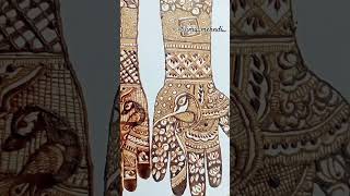 Bharva Hand peacock Mehndi 🥰hennadesign trendingshorts viralshortytshorts youtubeshort [upl. by Osrit]