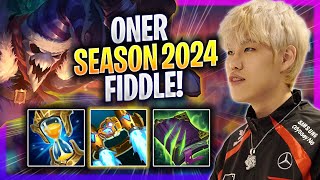 ONER TRIES FIDDLESTICKS IN NEW SEASON 2024  T1 Oner Plays Fiddlesticks JUNGLE vs Lee Sin [upl. by Moclam154]