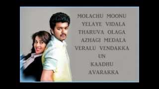 Velayutham  Molachu Moonu Lyrics [upl. by Refannej306]