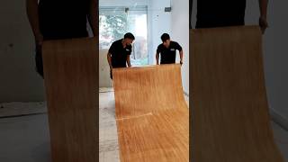 Love your Work 🤩  PVC Vinyl Flooring Mat installation in Salon  PVC Vinyl Flooring price in Delhi [upl. by Nel]