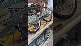 Bicycle Camper Trailer with slideout Lights Video 40 Lights and suspension part 2 [upl. by Halden]