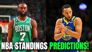 NBA Standings Predictions For Eastern amp Western Conferences 30 [upl. by Janine]