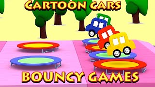 BOUNCY GAMES  Cartoon Cars Playground  Car Cartoons for Kids Kids Cartoons [upl. by Henni746]