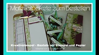 Materialpakete bestellen  Kalender mit Klemmbrett Notizbuch mit Kalender und Rattan Herzen [upl. by Marcelo926]