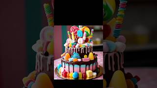 Candy Cake Recipe 15 second viralshort [upl. by Trudi]