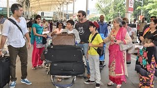 Salman Khan And Family Leaves For Arpita Khans Wedding [upl. by Scholz]