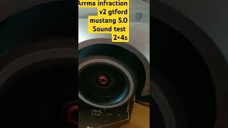 Arrma infraction v2 gt Ford mustang 50 sound test [upl. by Euv]