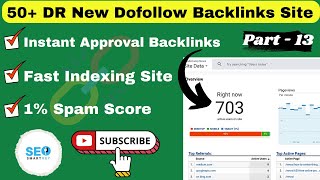 50 DR Dofollow Backlinks Instant Approval  Backlinks Seo Strategy  Part  13 [upl. by Jordans]