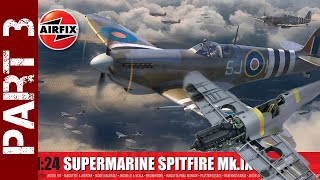 New Airfix 124 Spitfire  finishing the cockpit  part 3 [upl. by Alcina713]