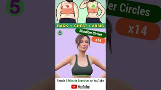 Easy standing exercises lean arms  chest  back 10minexercise armsworkout chest backexercise [upl. by Chak]