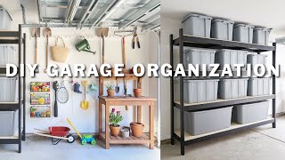 DIY Garage Organization on a Budget  Messy Garage Makeover [upl. by Adidnere100]