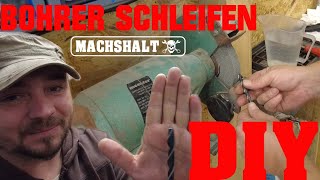 HSS Spiralbohrer schleifen DIY am Schleifbock  Bohrer schärfen [upl. by Eyaf]