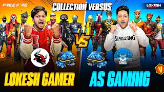 Lokesh Gamer Vs As Gaming Rare Bundle Collection Versus  Who Will Win  Garena Free Fire [upl. by Belen627]