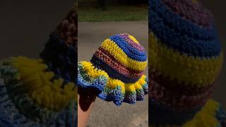 Night time crochet in the park 🧶 arttherapy crochethat handknitting [upl. by Nomrac397]