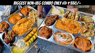 TASTY NONVEG PLATTER WITH 9 NON VEG ITEMS amp 5 RUMALI ONLY  ₹550 AL YAMIN JAMA MASJID FOOD DELHI [upl. by Mumford578]