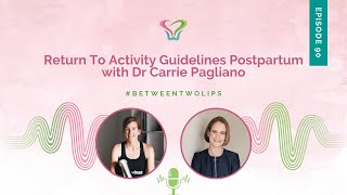 Return To Activity Guidelines Postpartum with Dr Carrie Pagliano  Between Two Lips [upl. by Netnert249]