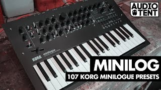 Korg Minilogue Presets Audiotent Minilog Melodic Techno [upl. by Nolyd459]