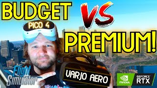 VARJO AERO vs PICO 4  DO THEY COMPARE Microsoft Flight Simulator 13900K RTX 4090  VR [upl. by Johppa]