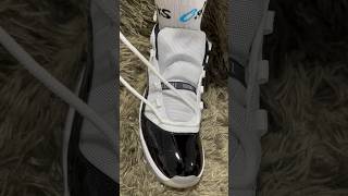 How to Laces Jordan 11 Tutorial  BEST WAY [upl. by Idhem]